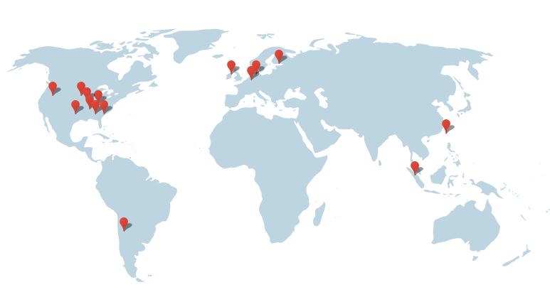 Localisation des Data Centers Google dans le monde